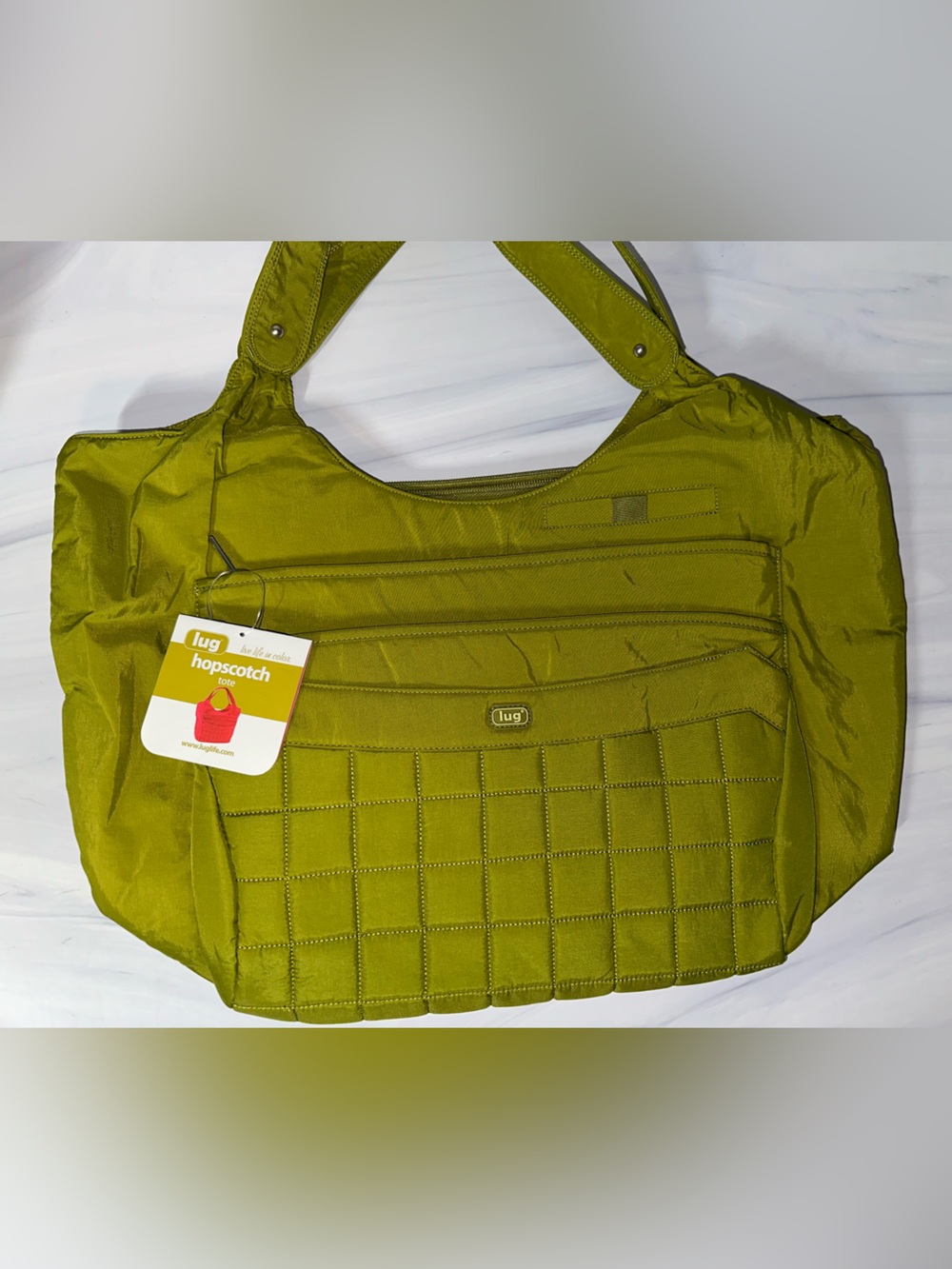 Lug Hopscotch Tote Garden Green - New